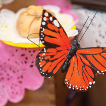 Monarch butterfly decoration
