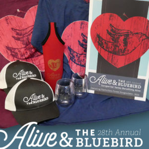 Alive & The Bluebird merch