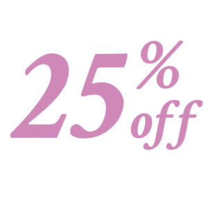 25% off discount for supporters of Alive hospice patients and families