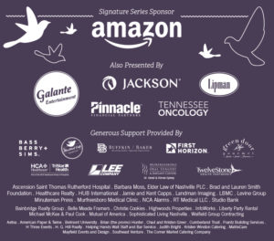 Sponsors in support of Alive & The Bluebird benefit for hospice patients and families