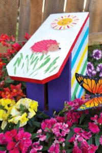 Butterfly houses in remembrance of hospice patients