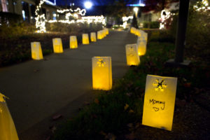Luminary, memorial event for grieving community